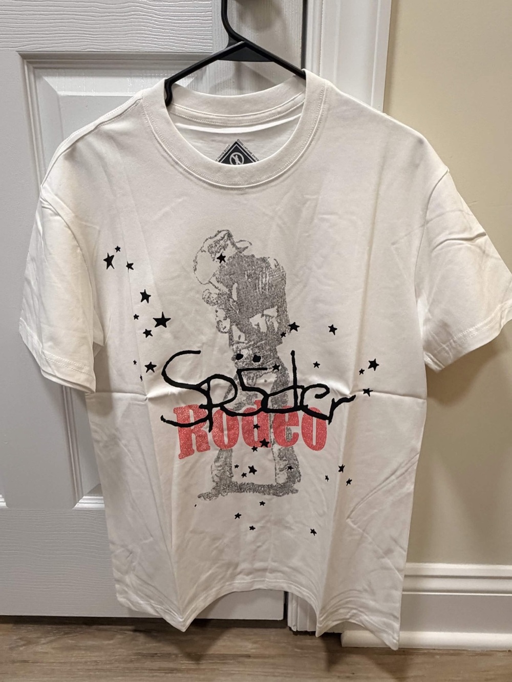 White Graphic Sp5der Rodeo Travis Scott Cactus Jack Tee